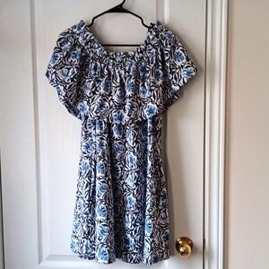 H&M floral  off the shoulder dress